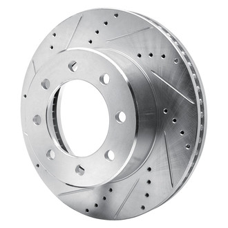 R1 Concepts® - eLINE™ Drilled and Slotted 1-Piece Front Driver Side Brake Rotor