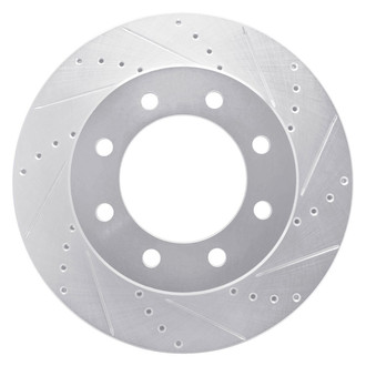 R1 Concepts® - eLINE™ Drilled and Slotted 1-Piece Front Passenger Side Brake Rotor
