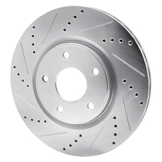R1 Concepts® - eLINE™ Drilled and Slotted 1-Piece Front Driver Side Brake Rotor