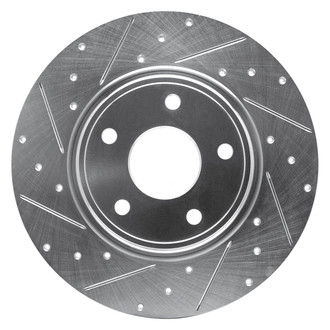 R1 Concepts® - eLINE™ Drilled and Slotted 1-Piece Rear Driver Side Brake Rotor