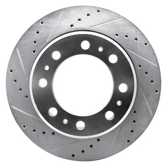 R1 Concepts® - eLINE™ Drilled and Slotted 1-Piece Rear Driver Side Brake Rotor