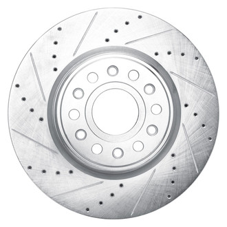 R1 Concepts® - eLINE™ Drilled and Slotted 1-Piece Front Driver Side Brake Rotor