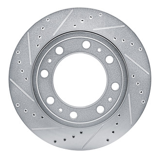 R1 Concepts® - eLINE™ Drilled and Slotted 1-Piece Rear Driver Side Brake Rotor