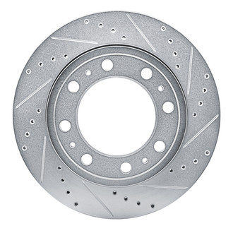 R1 Concepts® - eLINE™ Drilled and Slotted 1-Piece Rear Passenger Side Brake Rotor