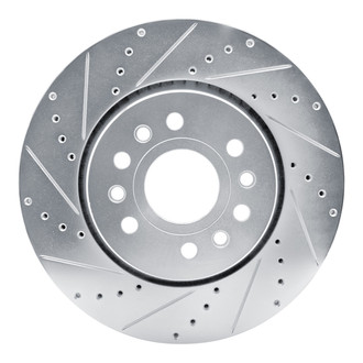 R1 Concepts® - eLINE™ Drilled and Slotted 1-Piece Front Driver Side Brake Rotor