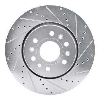 R1 Concepts® - eLINE™ Drilled and Slotted 1-Piece Front Passenger Side Brake Rotor