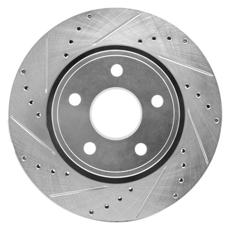 R1 Concepts® - eLINE™ Drilled and Slotted 1-Piece Front Driver Side Brake Rotor