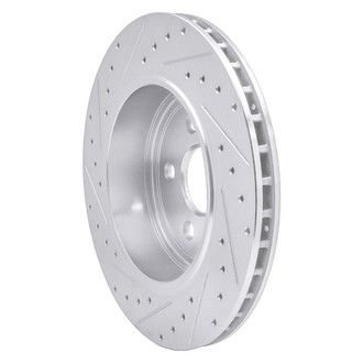 R1 Concepts® - eLINE™ Drilled and Slotted 1-Piece Rear Passenger Side Brake Rotor