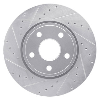R1 Concepts® - eLINE™ Drilled and Slotted 1-Piece Front Driver Side Brake Rotor