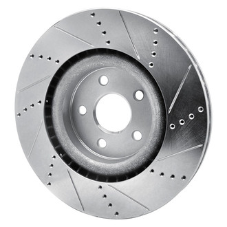 R1 Concepts® - eLINE™ Drilled and Slotted 1-Piece Front Driver Side Brake Rotor