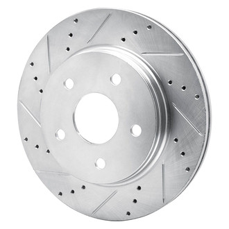 R1 Concepts® - eLINE™ Drilled and Slotted 1-Piece Front Driver Side Brake Rotor