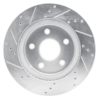 R1 Concepts® - eLINE™ Drilled and Slotted 1-Piece Front Passenger Side Brake Rotor