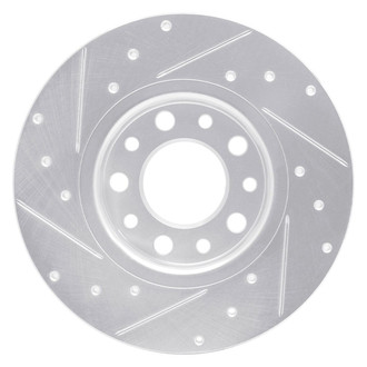 R1 Concepts® - eLINE™ Drilled and Slotted 1-Piece Rear Passenger Side Brake Rotor