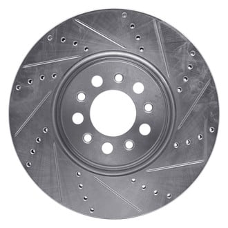 R1 Concepts® - eLINE™ Drilled and Slotted 1-Piece Front Passenger Side Brake Rotor