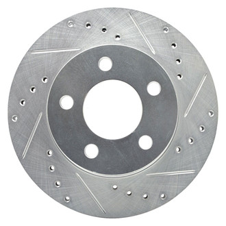 R1 Concepts® - eLINE™ Drilled and Slotted 1-Piece Front Passenger Side Brake Rotor