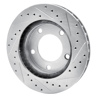 R1 Concepts® - eLINE™ Drilled and Slotted 1-Piece Front Driver Side Brake Rotor