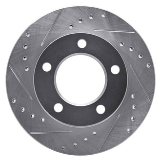 R1 Concepts® - eLINE™ Drilled and Slotted 1-Piece Front Driver Side Brake Rotor