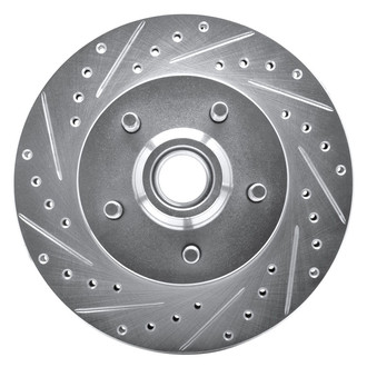 R1 Concepts® - eLINE™ Drilled and Slotted 1-Piece Front Driver Side Brake Rotor