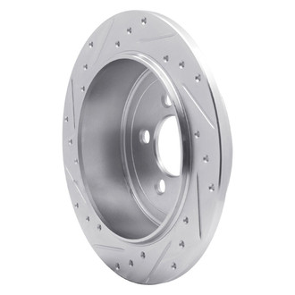 R1 Concepts® - eLINE™ Drilled and Slotted 1-Piece Rear Driver Side Brake Rotor