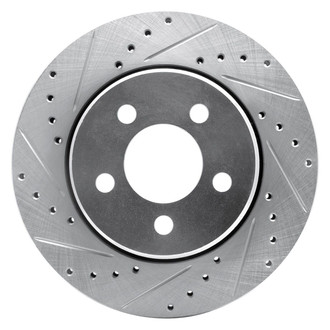 R1 Concepts® - eLINE™ Drilled and Slotted 1-Piece Front Driver Side Brake Rotor