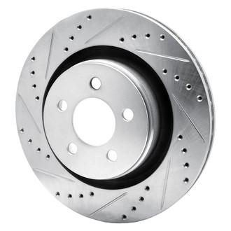 R1 Concepts® - eLINE™ Drilled and Slotted 1-Piece Front Driver Side Brake Rotor