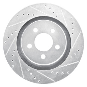 R1 Concepts® - eLINE™ Drilled and Slotted 1-Piece Front Passenger Side Brake Rotor