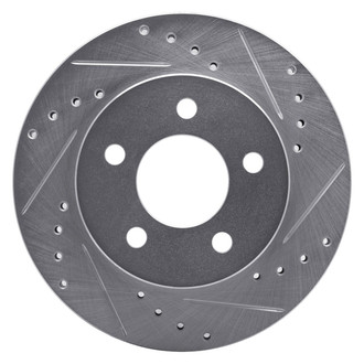 R1 Concepts® - eLINE™ Drilled and Slotted 1-Piece Front Passenger Side Brake Rotor