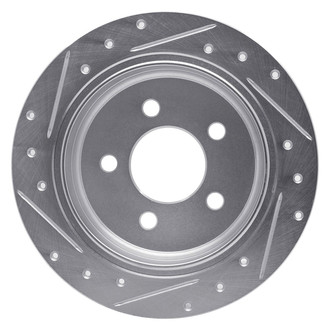 R1 Concepts® - eLINE™ Drilled and Slotted 1-Piece Rear Passenger Side Brake Rotor