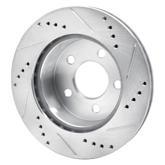 R1 Concepts® - eLINE™ Drilled and Slotted 1-Piece Front Driver Side Brake Rotor