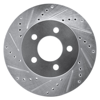 R1 Concepts® - eLINE™ Drilled and Slotted 1-Piece Front Driver Side Brake Rotor