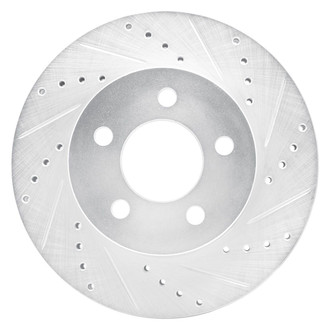R1 Concepts® - eLINE™ Drilled and Slotted 1-Piece Front Passenger Side Brake Rotor
