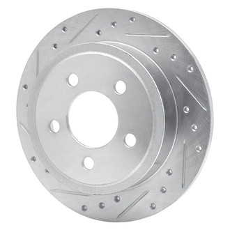 R1 Concepts® - eLINE™ Drilled and Slotted 1-Piece Rear Driver Side Brake Rotor