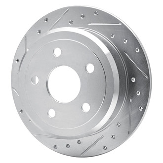 R1 Concepts® - eLINE™ Drilled and Slotted 1-Piece Rear Driver Side Brake Rotor