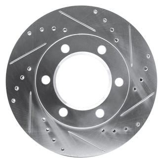 R1 Concepts® - eLINE™ Drilled and Slotted 1-Piece Front Passenger Side Brake Rotor