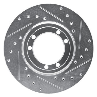 R1 Concepts® - eLINE™ Drilled and Slotted 1-Piece Front Passenger Side Brake Rotor