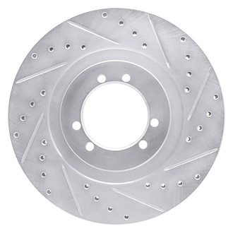 R1 Concepts® - eLINE™ Drilled and Slotted 1-Piece Rear Passenger Side Brake Rotor