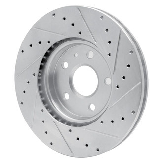 R1 Concepts® - eLINE™ Drilled and Slotted 1-Piece Front Driver Side Brake Rotor