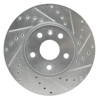 R1 Concepts® - eLINE™ Drilled and Slotted 1-Piece Front Passenger Side Brake Rotor