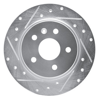 R1 Concepts® - eLINE™ Drilled and Slotted 1-Piece Rear Driver Side Brake Rotor