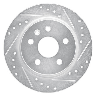 R1 Concepts® - eLINE™ Drilled and Slotted 1-Piece Rear Passenger Side Brake Rotor