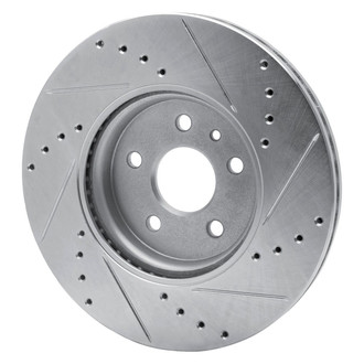 R1 Concepts® - eLINE™ Drilled and Slotted 1-Piece Front Driver Side Brake Rotor