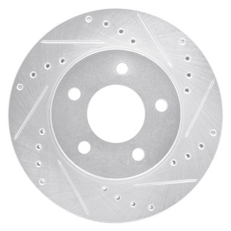 R1 Concepts® - eLINE™ Drilled and Slotted 1-Piece Front Passenger Side Brake Rotor