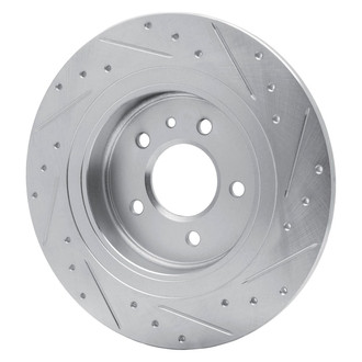 R1 Concepts® - eLINE™ Drilled and Slotted 1-Piece Rear Driver Side Brake Rotor