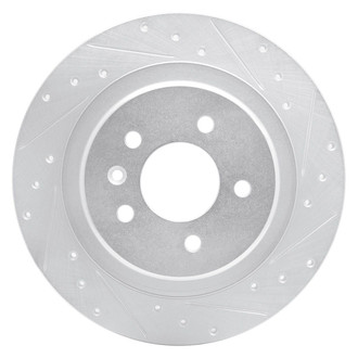 R1 Concepts® - eLINE™ Drilled and Slotted 1-Piece Rear Passenger Side Brake Rotor