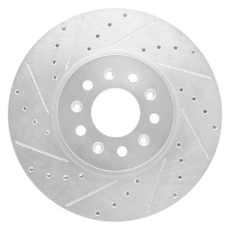 R1 Concepts® - eLINE™ Drilled and Slotted 1-Piece Front Driver Side Brake Rotor