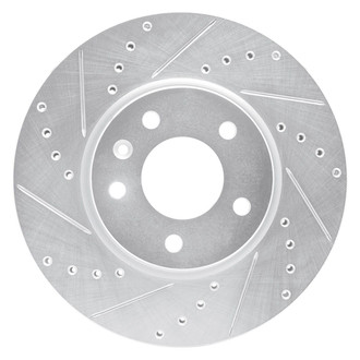 R1 Concepts® - eLINE™ Drilled and Slotted 1-Piece Front Driver Side Brake Rotor