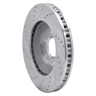 R1 Concepts® - eLINE™ Drilled and Slotted 1-Piece Front Passenger Side Brake Rotor