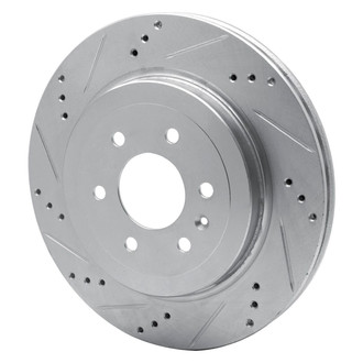 R1 Concepts® - eLINE™ Drilled and Slotted 1-Piece Rear Driver Side Brake Rotor