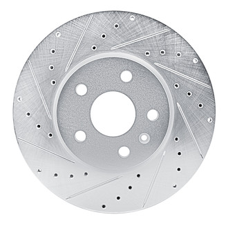 R1 Concepts® - eLINE™ Drilled and Slotted 1-Piece Front Driver Side Brake Rotor