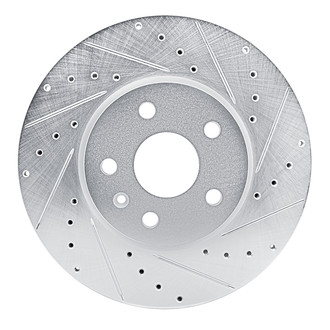R1 Concepts® - eLINE™ Drilled and Slotted 1-Piece Front Passenger Side Brake Rotor